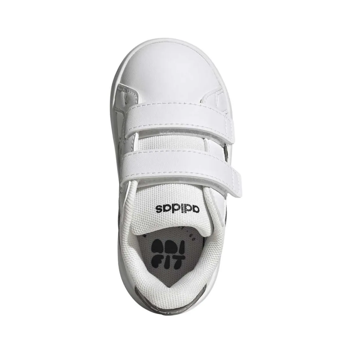 Sneakers Bambino bianche con inserti camouflage adidas Grand Court 3.0