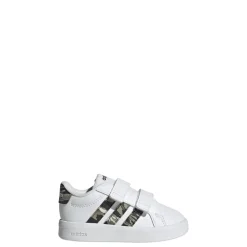 Sneakers Bambino bianche con inserti camouflage adidas Grand Court 3.0
