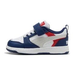 Sneakers Bambino Blu con strappo e lacci Puma Rebound V6 Lo AC+