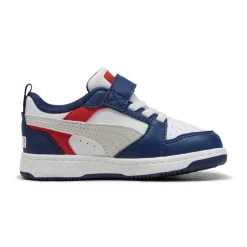 Sneakers Bambino Blu con strappo e lacci Puma Rebound V6 Lo AC+