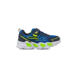 Sneakers bambino blu con strappi e luci nella suola Space Boy
