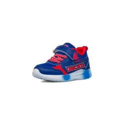 Sneakers Bambino blu e rosse con luci nella tomaia Ducati
