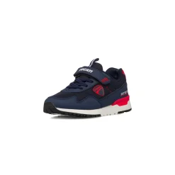 Sneakers Bambino blu e rosse con chiusura a strappo Ducati