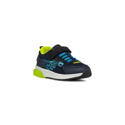 Sneakers Bambino blu e verde con luci nella suola Birilli&Monelli