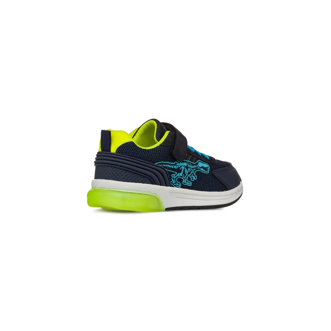 Sneakers Bambino blu e verde con luci nella suola Birilli&Monelli