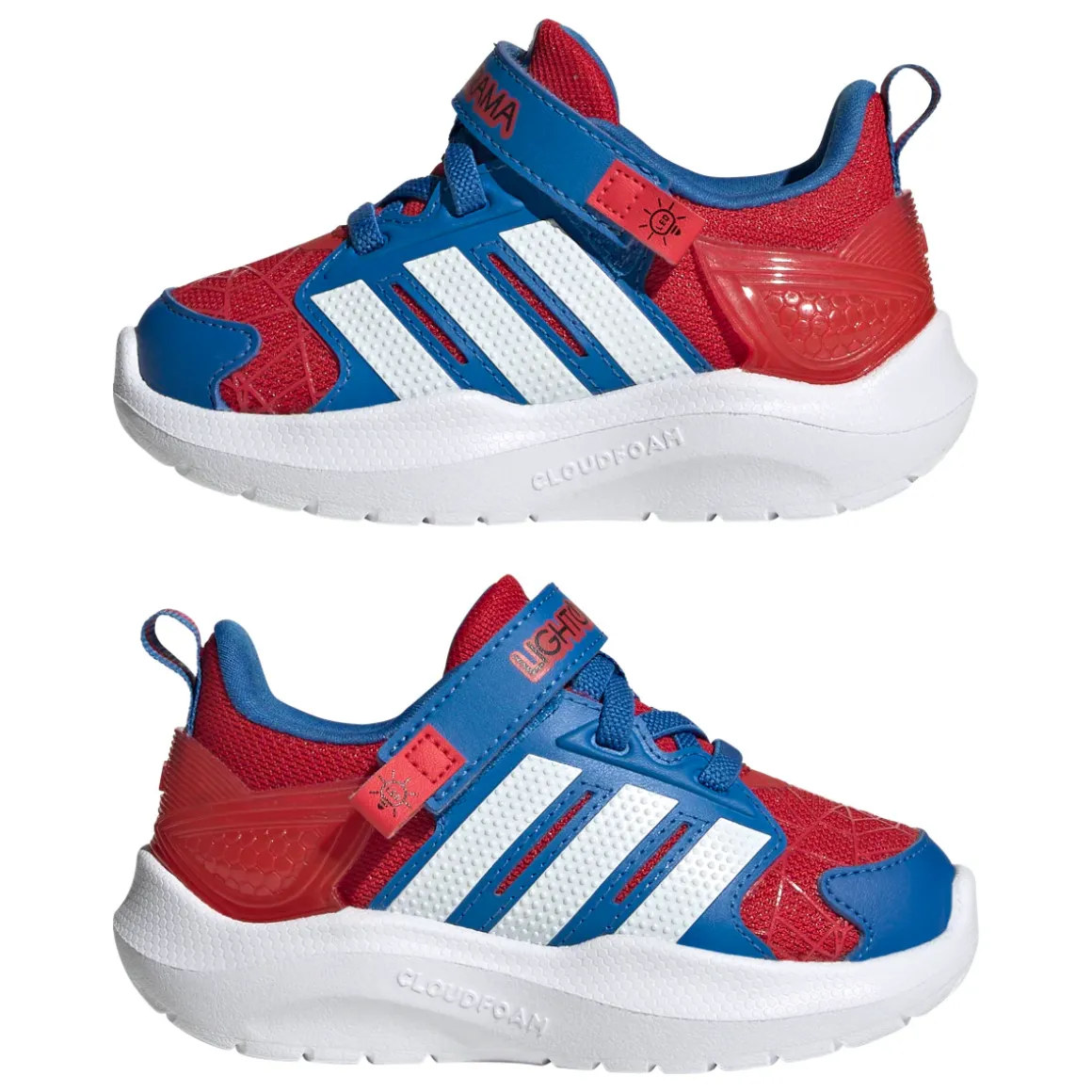 Sneakers Bambino multicolore con luci LED Marvel Spider-Man adidas