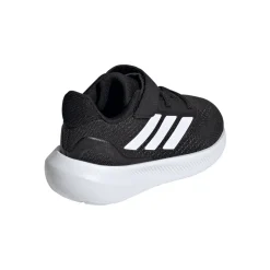 Sneakers bambino primi passi nere Runfalcon 5 con logo adidas