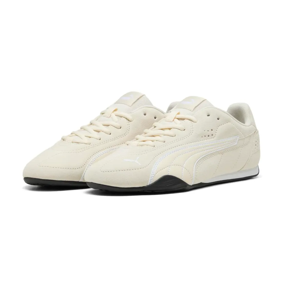Sneakers Basse da Donna beige effetto scamosciato Puma