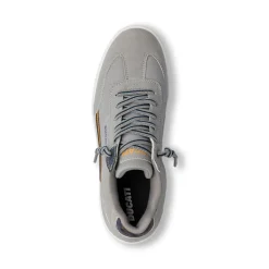 Sneakers basse taupe con dettagli a contrasto da Uomo e logo laterale Ducati