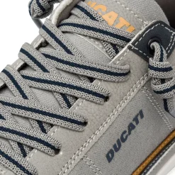 Sneakers basse taupe con dettagli a contrasto da Uomo e logo laterale Ducati