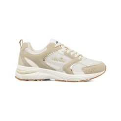 Sneakers Beige da Donna in mesh con inserti effetto scamosciato Ellesse
