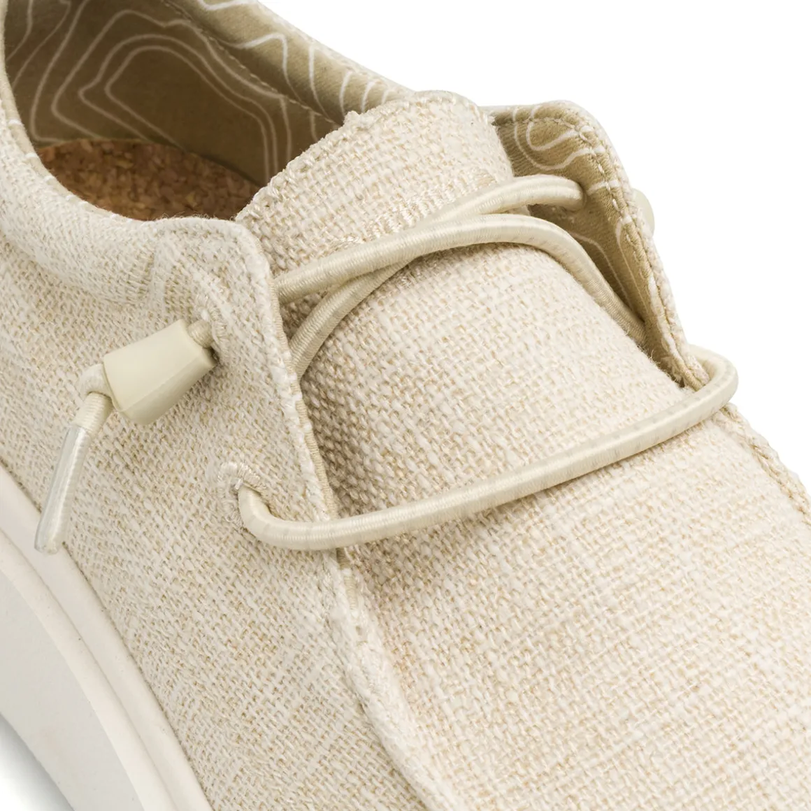Sneakers Beige da Donna in tessuto effetto tela Jeep Spirit