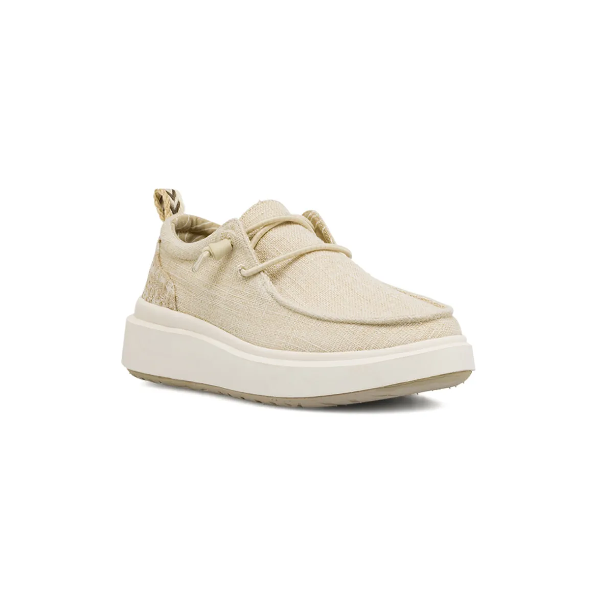 Sneakers Beige da Donna in tessuto effetto tela Jeep Spirit