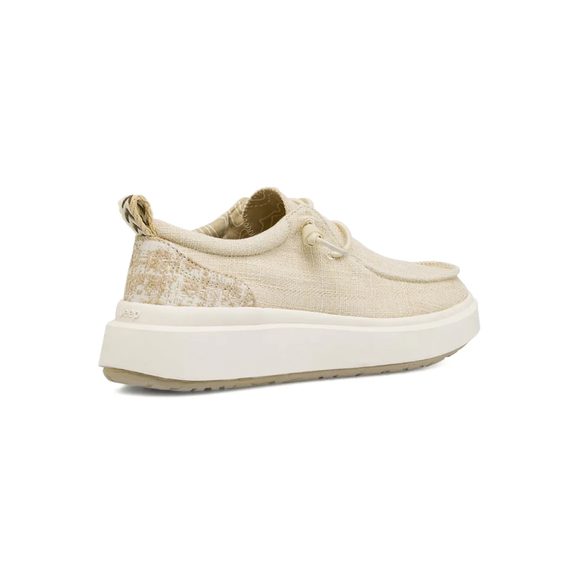 Sneakers Beige da Donna in tessuto effetto tela Jeep Spirit