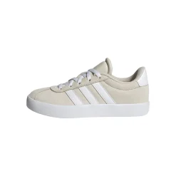 Sneakers beige da ragazza con logo adidas VL Court 3.0