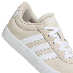 Sneakers beige da ragazza con logo adidas VL Court 3.0
