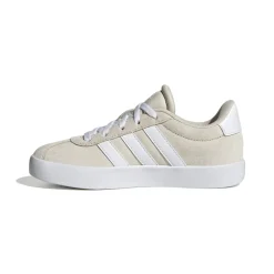 Sneakers beige da ragazza con logo adidas VL Court 3.0