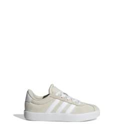 Sneakers beige da ragazza con logo adidas VL Court 3.0