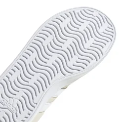 Sneakers beige da ragazza con logo adidas VL Court 3.0