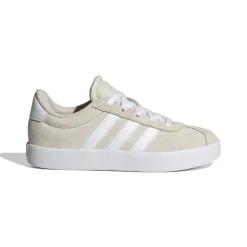 Sneakers beige da ragazza con logo adidas VL Court 3.0