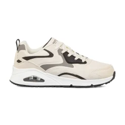 Sneakers beige da ragazzo con suola ad aria Skechers Uno Gen1
