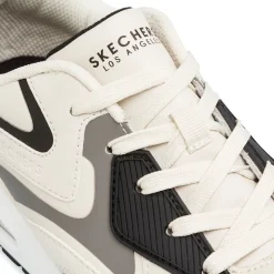 Sneakers beige da ragazzo con suola ad aria Skechers Uno Gen1