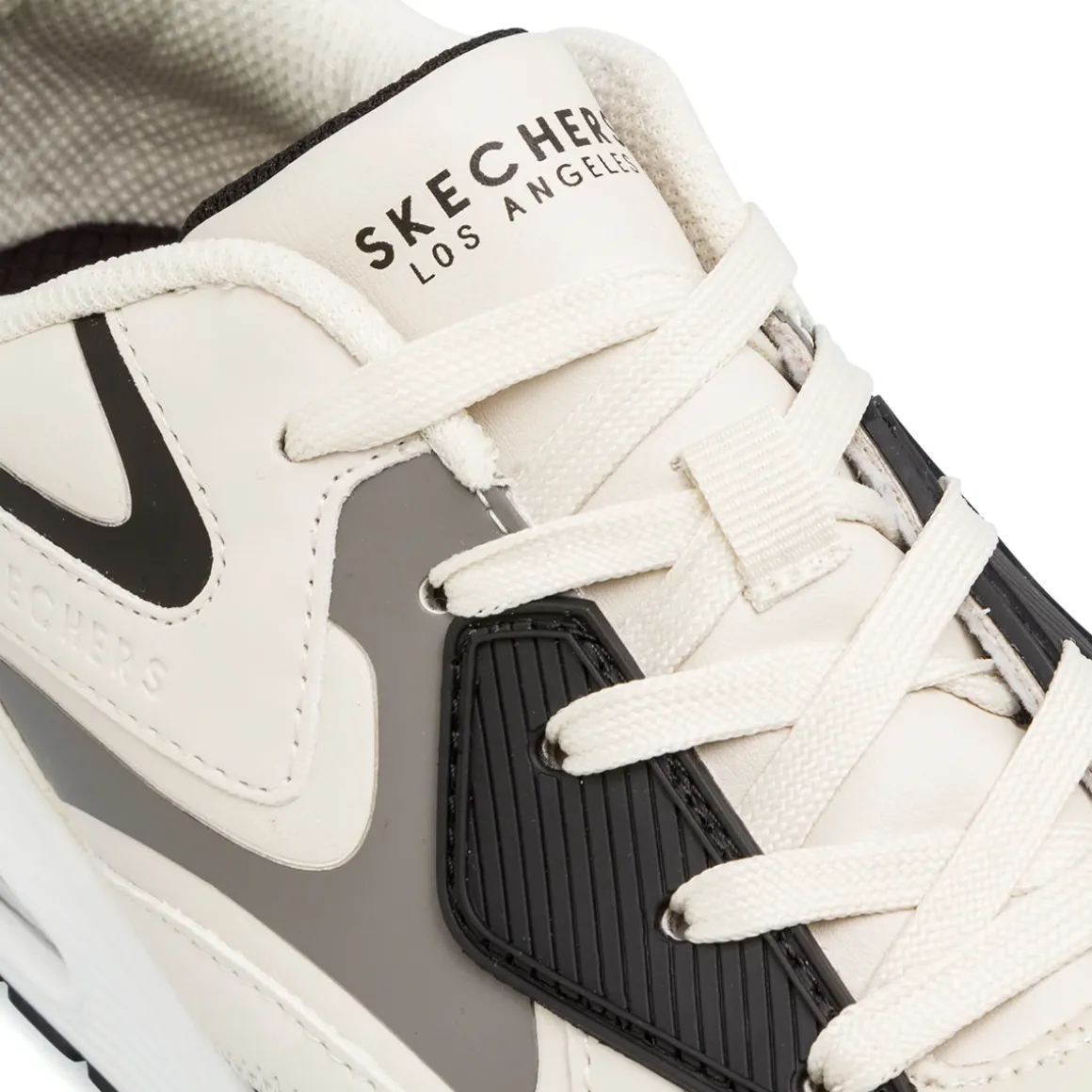 Sneakers beige da ragazzo con suola ad aria Skechers Uno Gen1