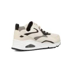 Sneakers beige da ragazzo con suola ad aria Skechers Uno Gen1