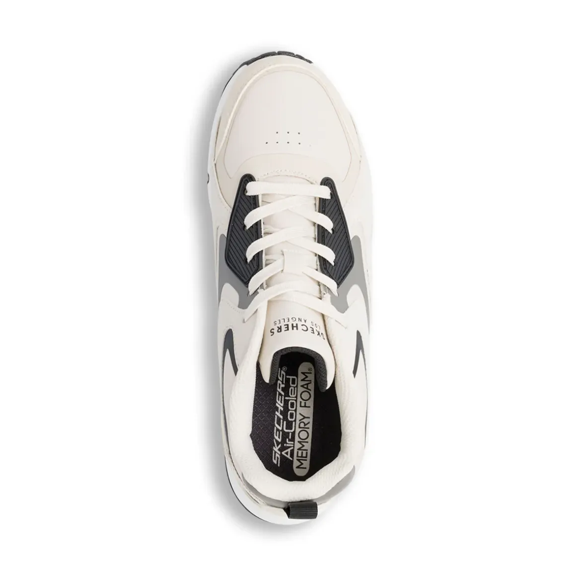 Sneakers beige da ragazzo con suola ad aria Skechers Uno Gen1