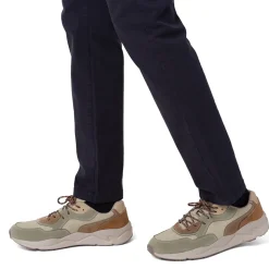 Sneakers beige da Uomo con dettagli a contrasto e lacci frontali Gate 76