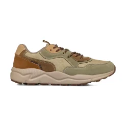 Sneakers beige da Uomo con dettagli a contrasto e lacci frontali Gate 76