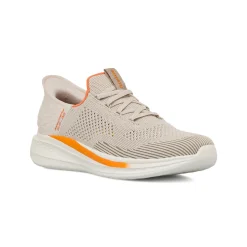 Sneakers beige da Uomo con Memory Foam Skechers Slade Slip-ins