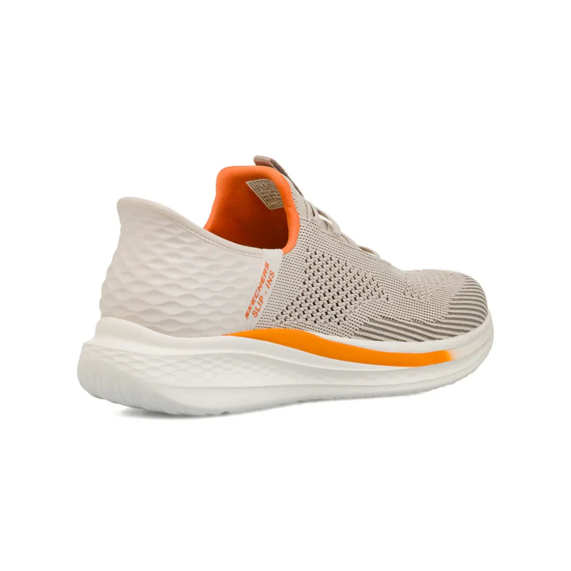 Sneakers beige da Uomo con Memory Foam Skechers Slade Slip-ins