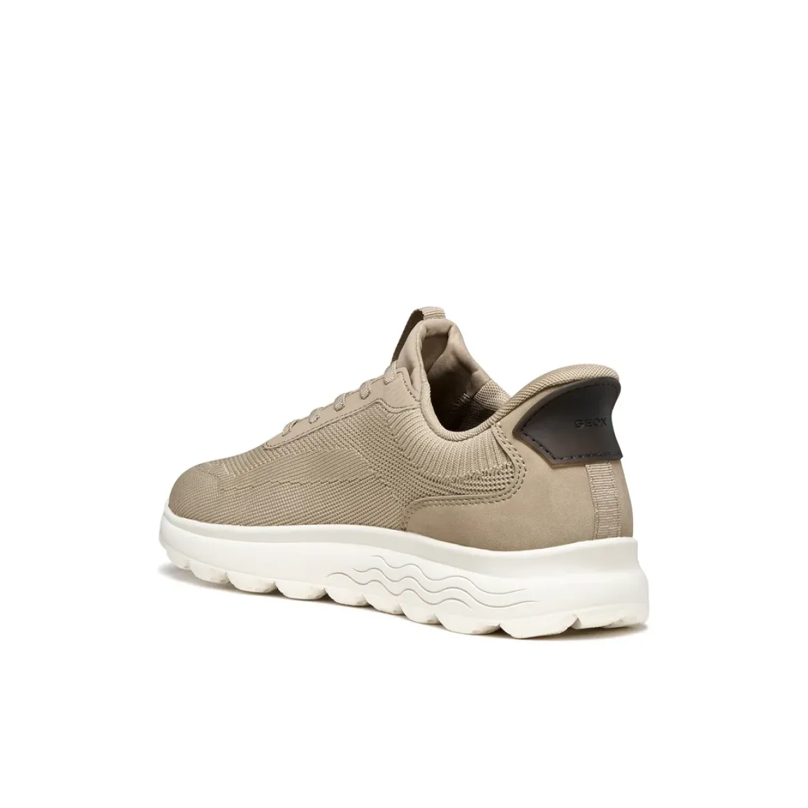 Sneakers Beige da Uomo in tessuto mesh traspirante Geox Fast In
