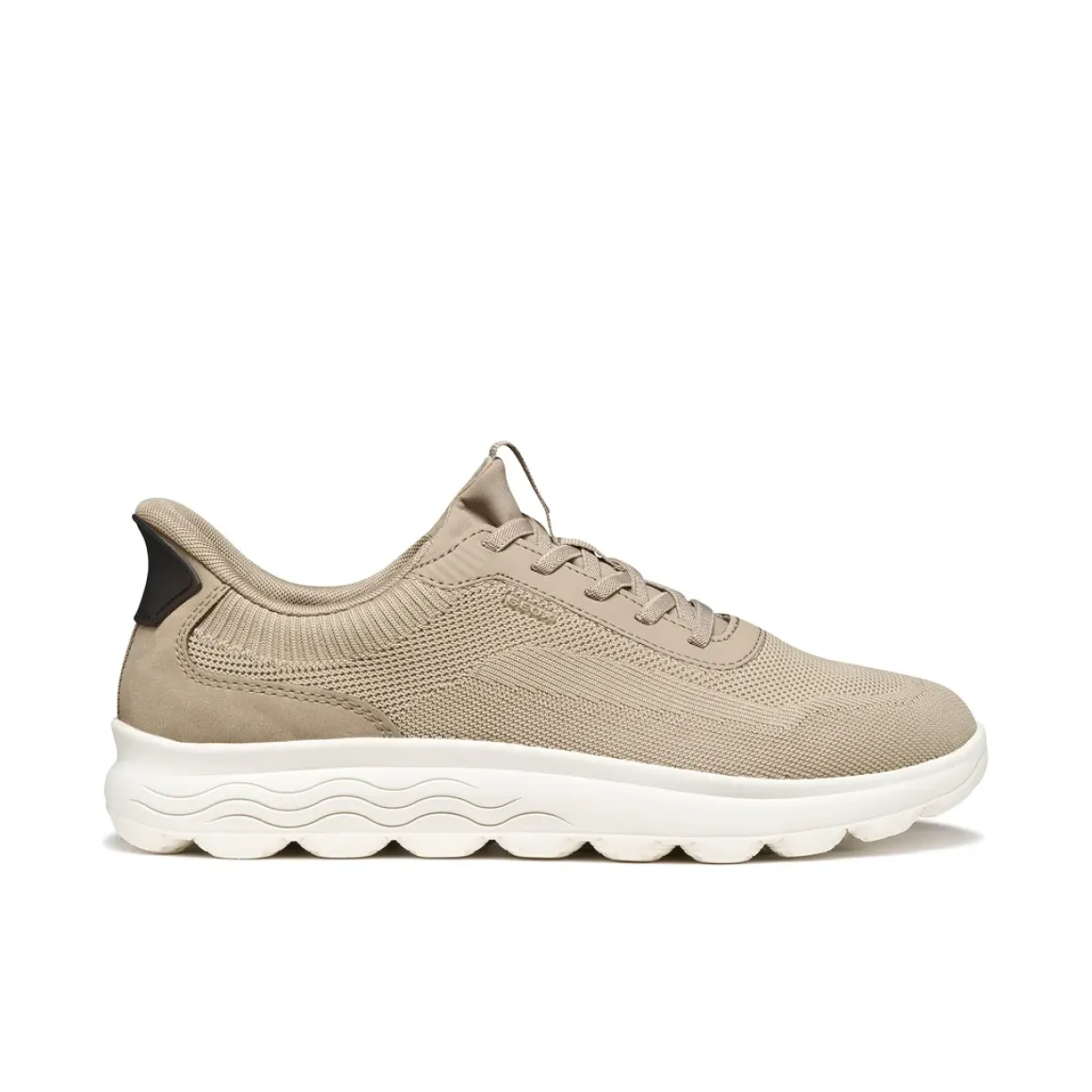 Sneakers Beige da Uomo in tessuto mesh traspirante Geox Fast In