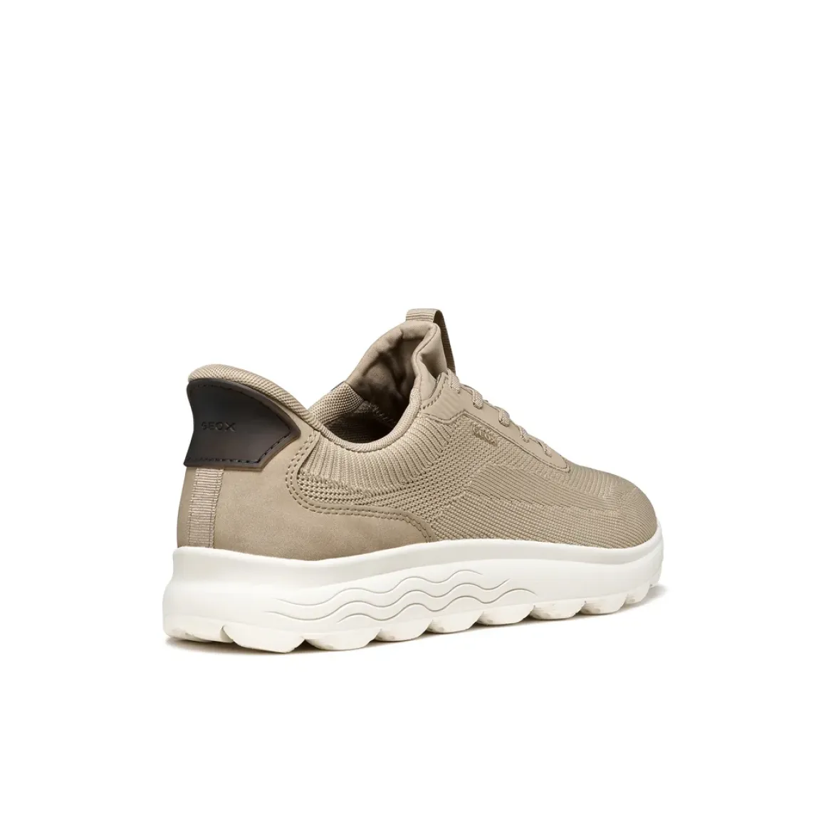 Sneakers Beige da Uomo in tessuto mesh traspirante Geox Fast In