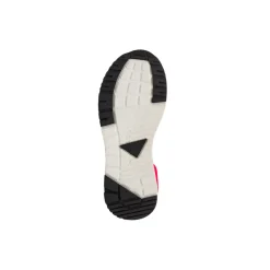 Sneakers beige e nere in tessuto da bambino con logo Ducati