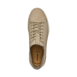 Sneakers Beige Uomo effetto scamosciato con suola traspirante Geox Fast In