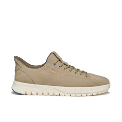 Sneakers Beige Uomo effetto scamosciato con suola traspirante Geox Fast In