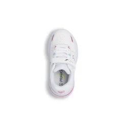 Sneakers bianche Bambina con grafiche colorate e strappo Primigi