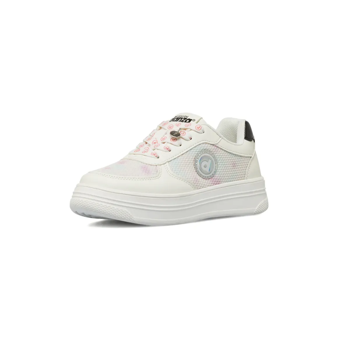 Sneakers Bianche Bambina con dettagli iridescenti Dimensione Danza