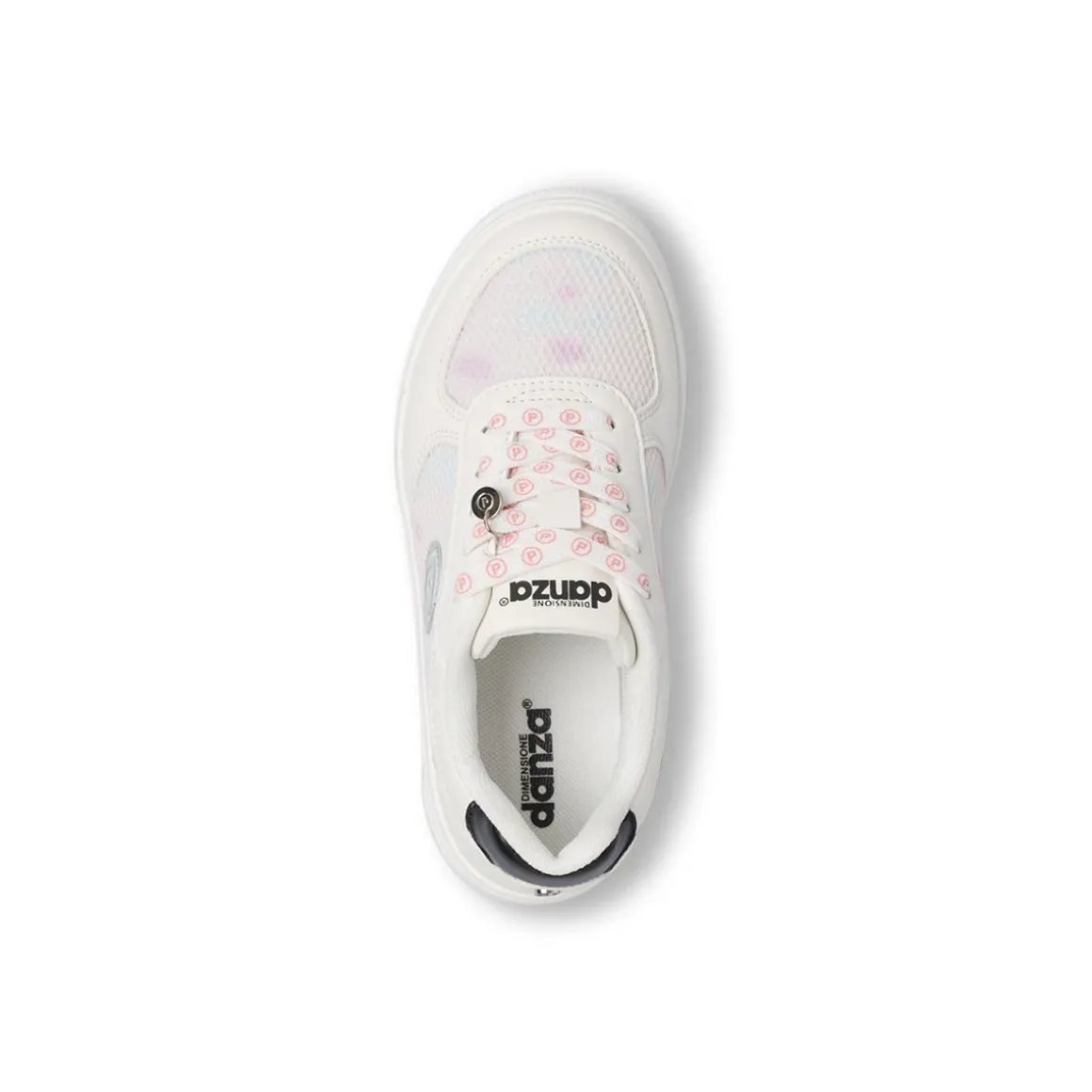 Sneakers Bianche Bambina con dettagli iridescenti Dimensione Danza