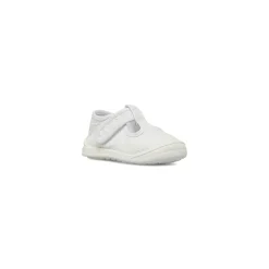 Sneakers Bianche Bambina effetto pizzo e chiusura a strappo Chicco