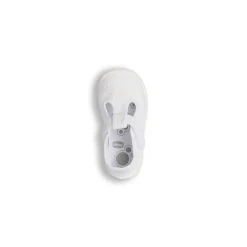 Sneakers Bianche Bambina effetto pizzo e chiusura a strappo Chicco