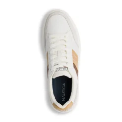 Sneakers bianche con dettagli beige da Uomo Nautica