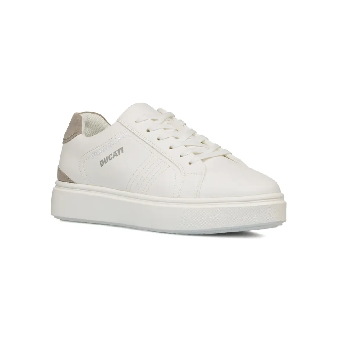 Sneakers bianche con dettagli grigi da Uomo Ducati