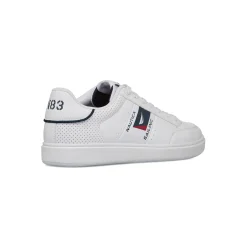 Sneakers bianche con dettagli traforati da Uomo Nautica