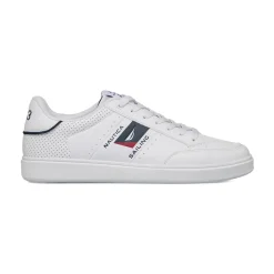 Sneakers bianche con dettagli traforati da Uomo Nautica