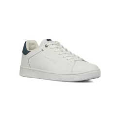 Sneakers bianche con dettaglio blu da Uomo e con logo Gas