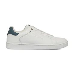 Sneakers bianche con dettaglio blu da Uomo e con logo Gas